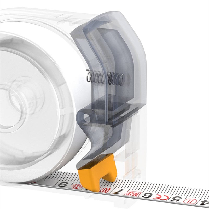 HOTO Self-Locking Tape Measure, Pocket-Size Retractable Measuring Tape, Dual Unit (Ft/m), Minimalist Design, Safe Non-Sharp, Great Stiffness, Shock-Absorbing Case, Cool Gadgets for Men, 10 Ft (3m) - Image 2