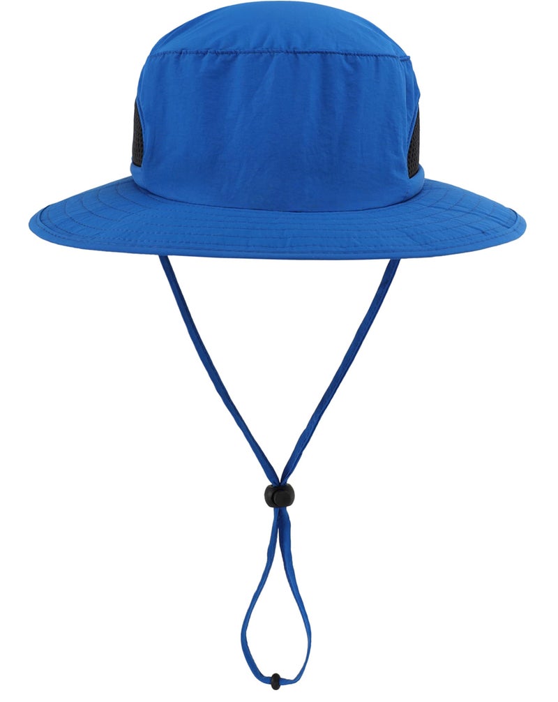 LLmoway Mesh Sun Hat Toddler Kids Wide Brim Adjustable Boys Girls Summer Hiking Beach Hats Blue - Image 2