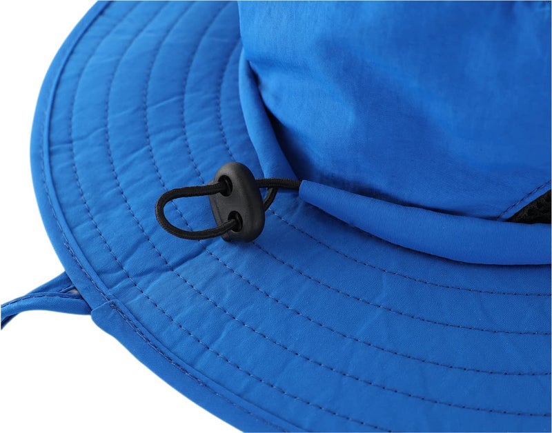 LLmoway Mesh Sun Hat Toddler Kids Wide Brim Adjustable Boys Girls Summer Hiking Beach Hats Blue - Image 5