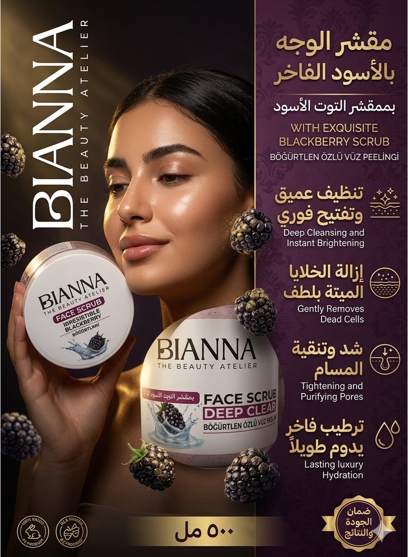 BIANNA FACE SCRUB - IRRESISTABLE BLACKBERRY 500ML - Image 1