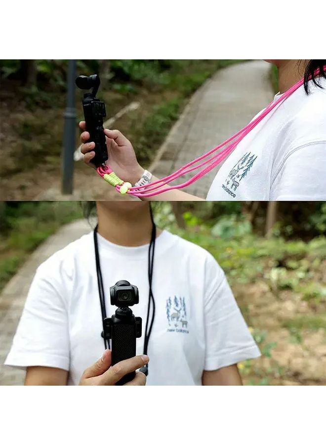 Pink Adjustable Neck Strap for Action Cameras with 1 4 Inch Screw Mount - Image 5