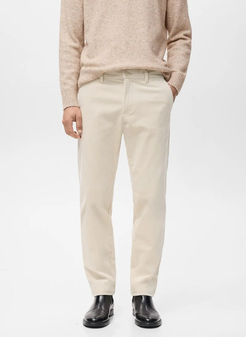Mango Man Corduroy slim-fit trousers