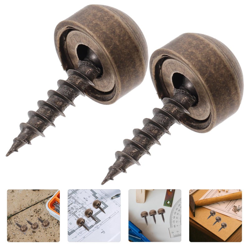 Brass Decorative Cap Nails 8pcs Self Tapping Screws 9mm Antique Copper Finish - Image 5