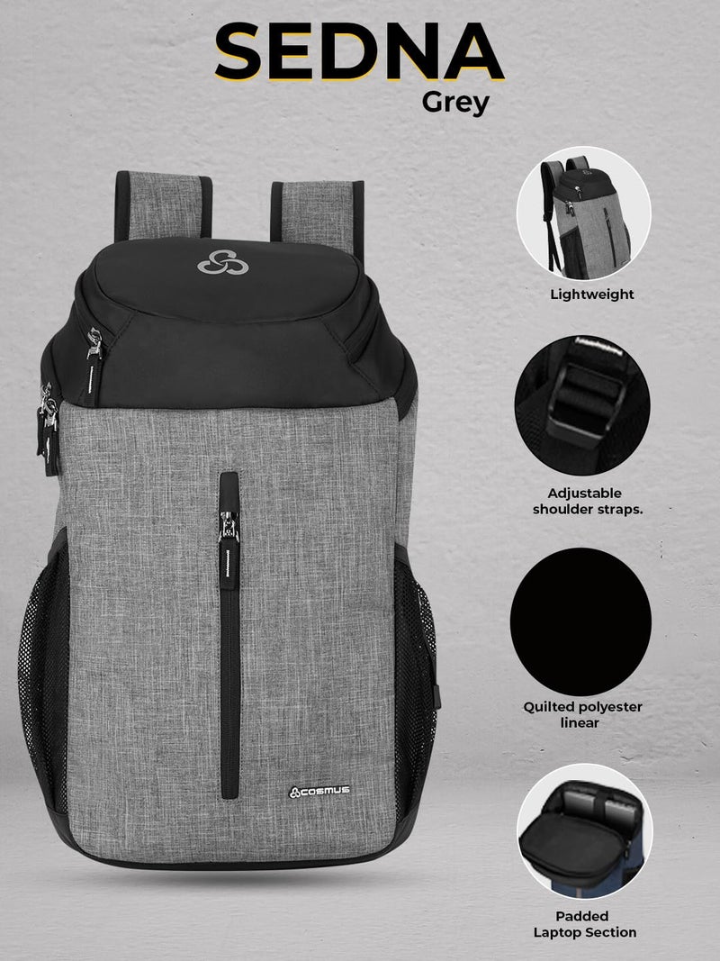 Cosmus Sedna 17 Litre Grey-Black Laptop Backpack - Image 2