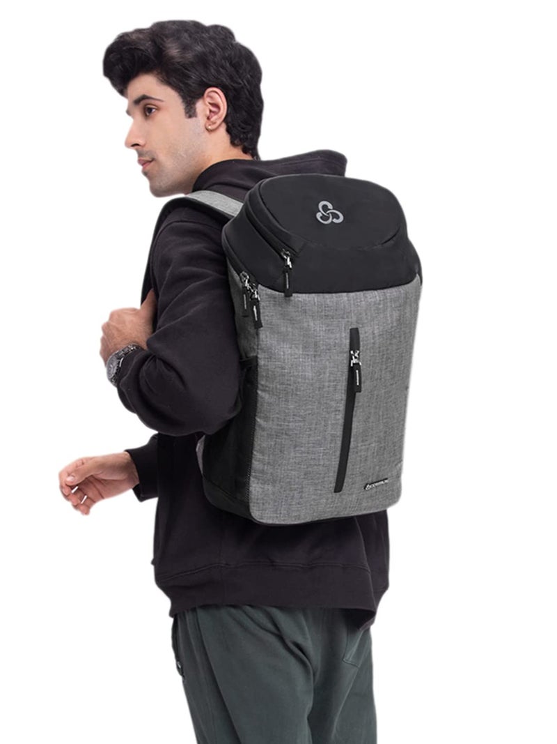 Cosmus Sedna 17 Litre Grey-Black Laptop Backpack - Image 3