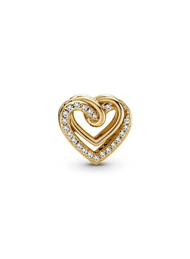 PANDORA Sparkling Entwined Hearts Charm