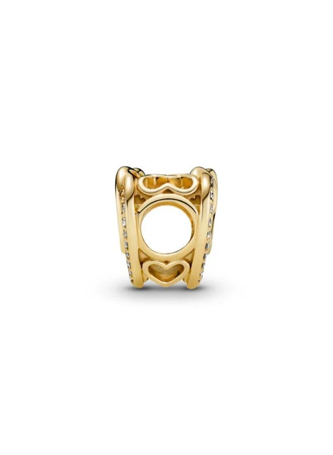 PANDORA Sparkling Entwined Hearts Charm
