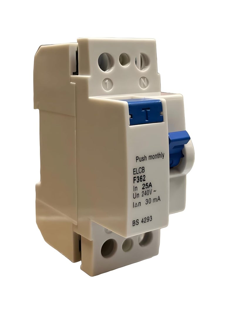 Residential Current Circuit Breaker 25A 2pole 30mA ELCB 