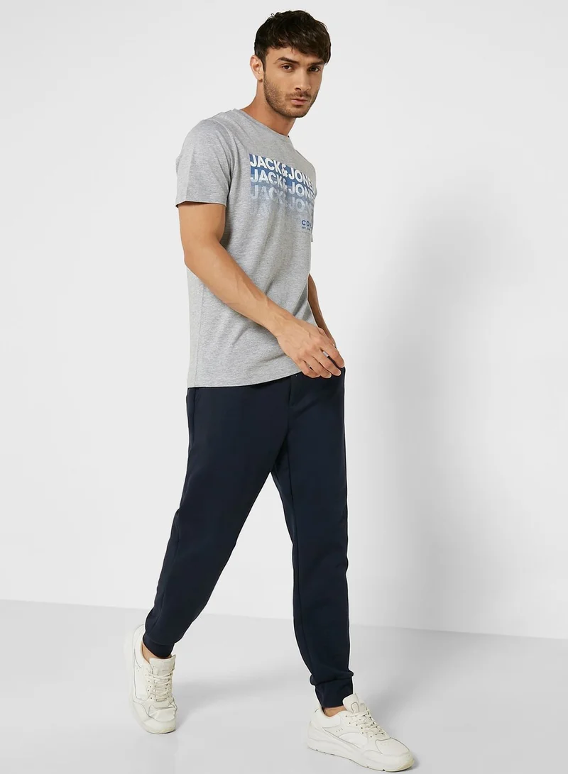 JACK & JONES Logo Crew Neck T-Shirt
