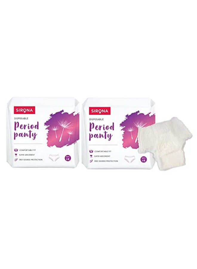Sirona Disposable Period Panties For Sanitary Protection For Women ; L Xl (Pack Of 10) ; Maternity Day And Overnight Panties ; For Heavy Flow ; Up To 12 Hours Protection ; Sanitary Pads Pant Style  - Image 1