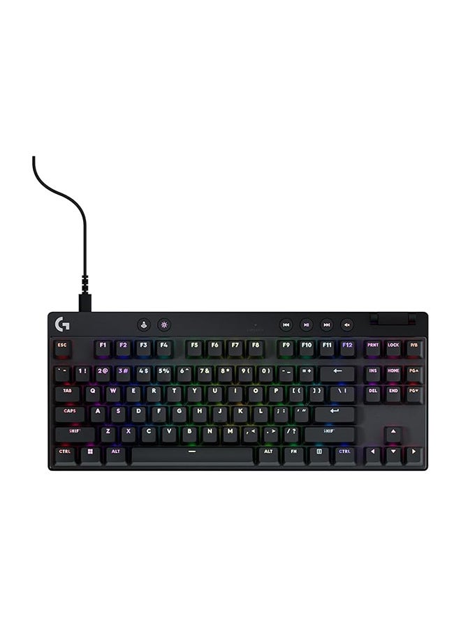 Logitech G PRO X TKL RAPID Tenkeyless Wired Gaming Keyboard With Customizable RGB Lighting - White - Image 1