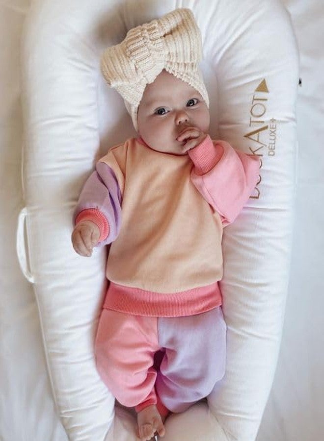 Fernvia Toddler Baby Girl Clothes 3 6 9 12 18 24 Months Fall Outfits Solid Long Sleeve Sweatshirt Tops + Pants Set (C-Purple Pink, 6-12 Months) - Image 4
