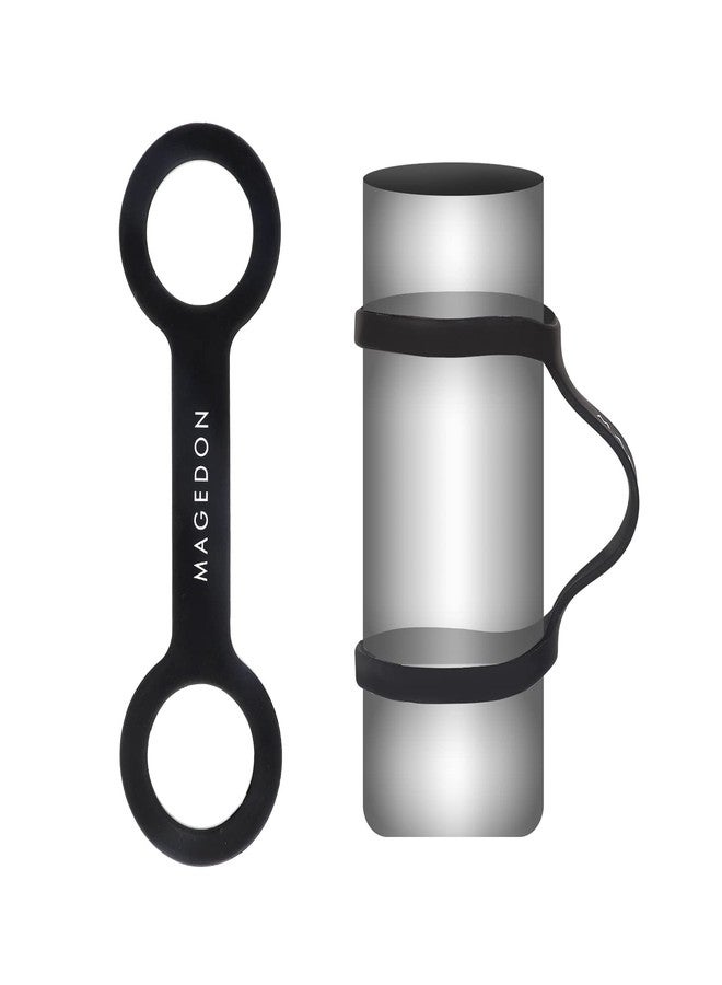 MAGEDON (2 pack) Water Bottle Carrier Grip,Water Handle Grip,Cup Strap, soft band holder strap makes any bottle handheld. For Running Bike, gym or jogging - Image 1