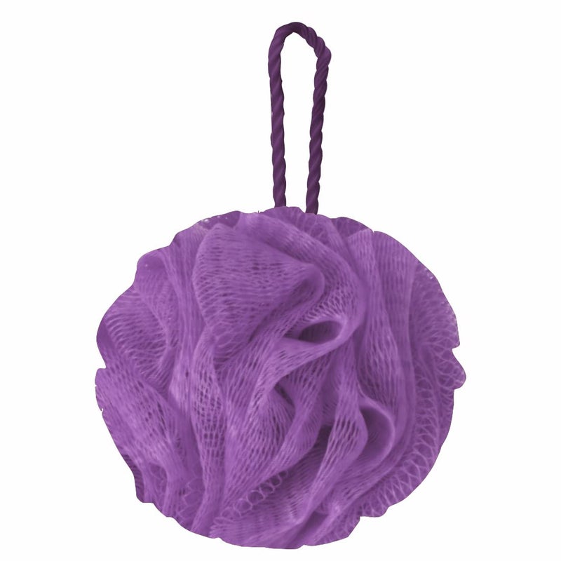 GUBB Luxe Bath Sponge Round Loofah For Women & Men - Lilac - Soft & Fluffy With Multiple Layers of Fibrous Matrix For A Fun Shower Time | Scrub off Dead Skin, Soft Mesh, Gentle Exfoliation - - Image 1