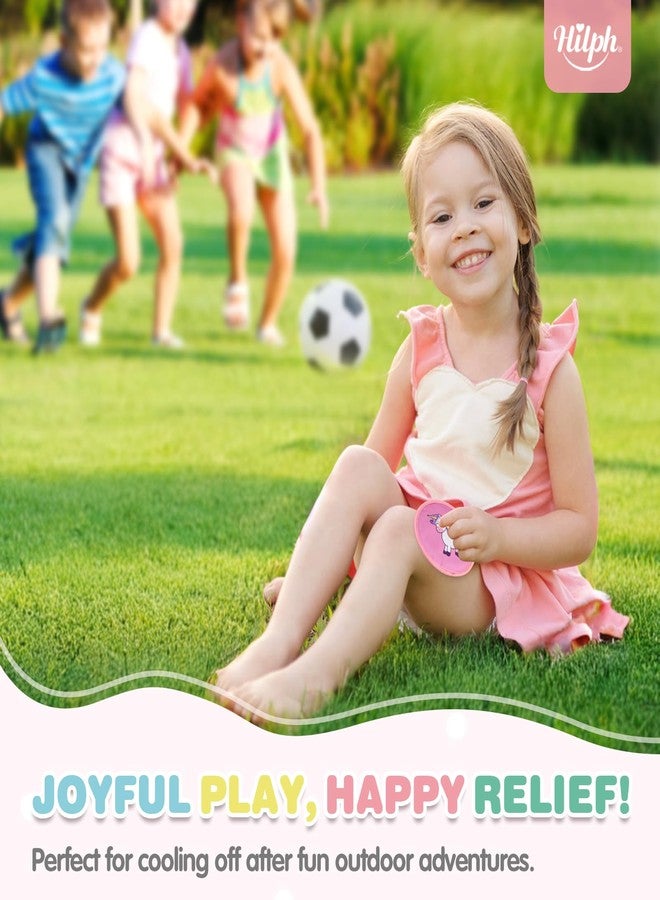 هيلف كمادات ثلج للأطفال الصغار من هيلف لعلاج إصابات الأطفال، 3 عبوات من كمادات الثلج بو بو للأطفال مع حزام يدوي وحزام قابل للتعديل للرأس، (متعدد الألوان - يونيكورن) - Image 5