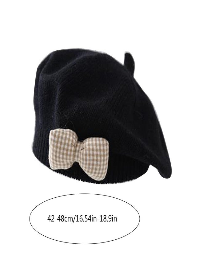 BIBABLYKE Cute Baby Girl Knitted Beret Soft & Comfortable Hat Stylish Infant Girl Beret Hat Perfect for Outdoor Activities Gift - Image 5