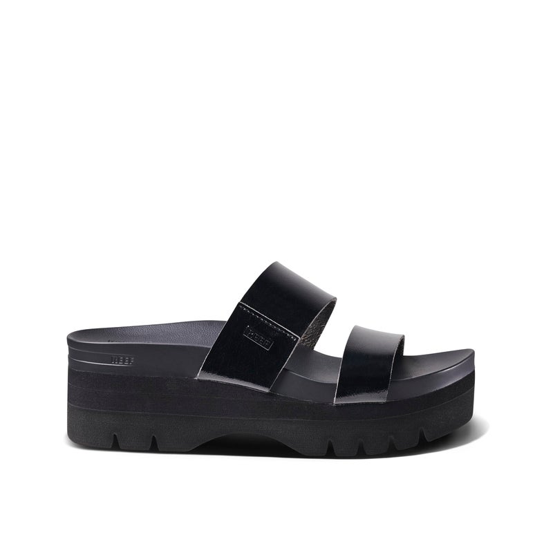 Reef Cushion Vista Higher Womens Platform Fashion Sandal, Arch Support, Ultra Soft Cushion Footbed, Black Patent, 11 - Image 5