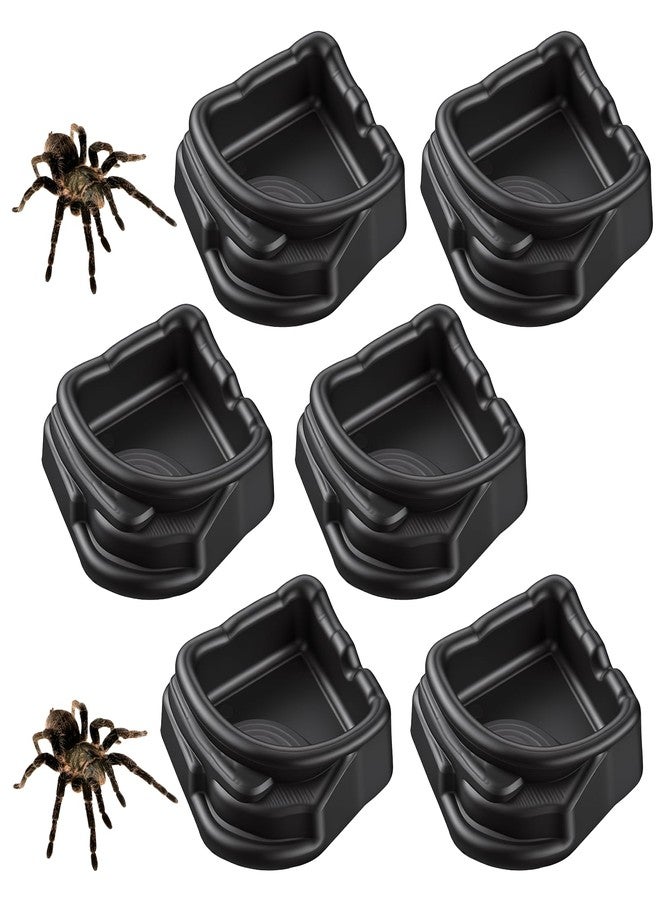 Aysatogc 6 Pcs Spider Micro Water Bowl, Mini Resin Dish Tiny Bowl Enclosure Accessories for Tarantula, Spider, Hermit Crab, Millipede, Tiny Reptile (1.65" D, 0.59" H) - Image 1
