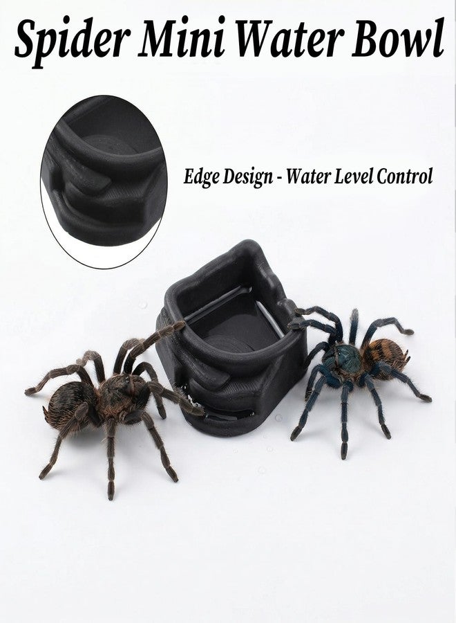 Aysatogc 6 Pcs Spider Micro Water Bowl, Mini Resin Dish Tiny Bowl Enclosure Accessories for Tarantula, Spider, Hermit Crab, Millipede, Tiny Reptile (1.65" D, 0.59" H) - Image 3