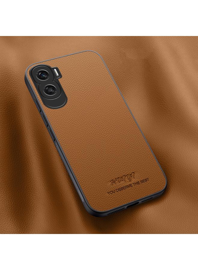 اس-توب جراب هاتف Honor 90 Lite من HUIYI مصنوع من الجلد المغناطيسي - Image 1