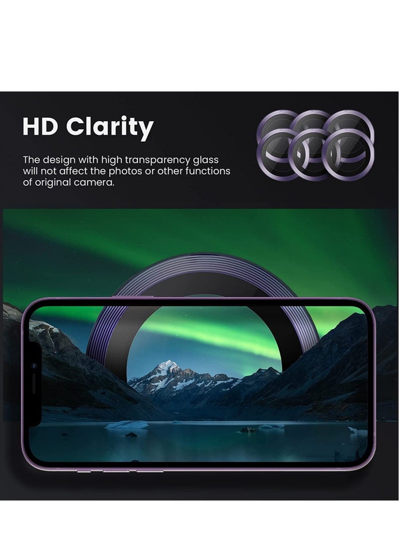 iPhone 14 Pro - iPhone 14 Pro Max Camera Lens Protector, 9H Tempered Glass Camera Cover Screen Protector Metal Individual Ring for iPhone 14 Pro 6.1 inch /14 ProMax 6.7 inch 2022 - Image 5