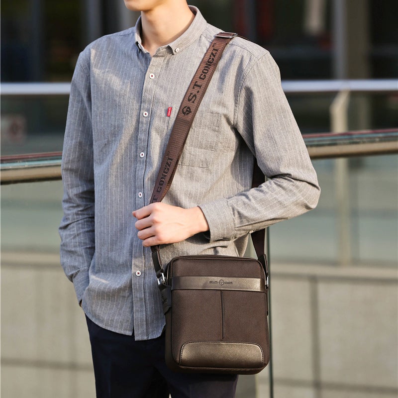 Men'S Bag Shoulder Crossbody Bag Trendy Bag Korean Style Casual Sports Bag Business Mini Small Bag Vertical Change Mobile Phone Bag - Image 3