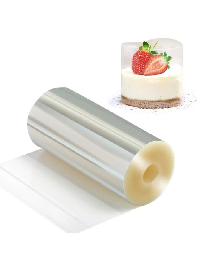 BELLSBERRY 15cm Transparent Cake Collar Acetate Roll Food Safe Plastic Film for Cake Decorating and Baking - Image 1
