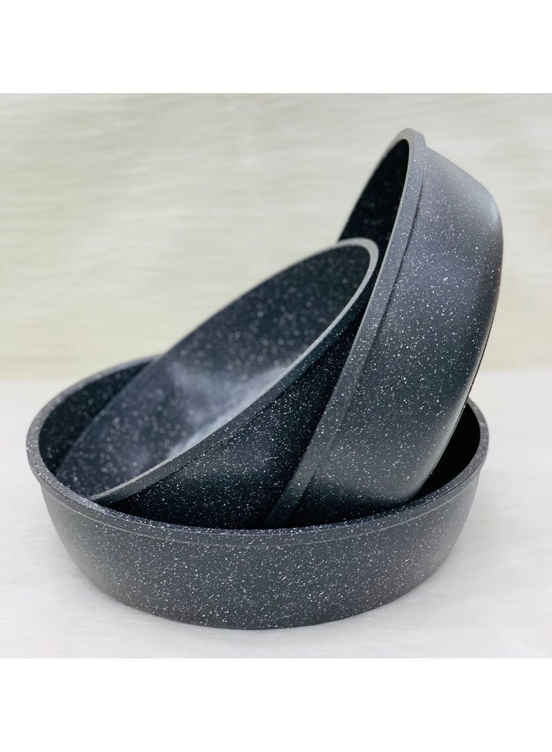 ثيرمو آد طقم صوانى فرن جرانيت ماركة THERMOAD صناعه تركى خامه تقيله جداً حافه عاليا