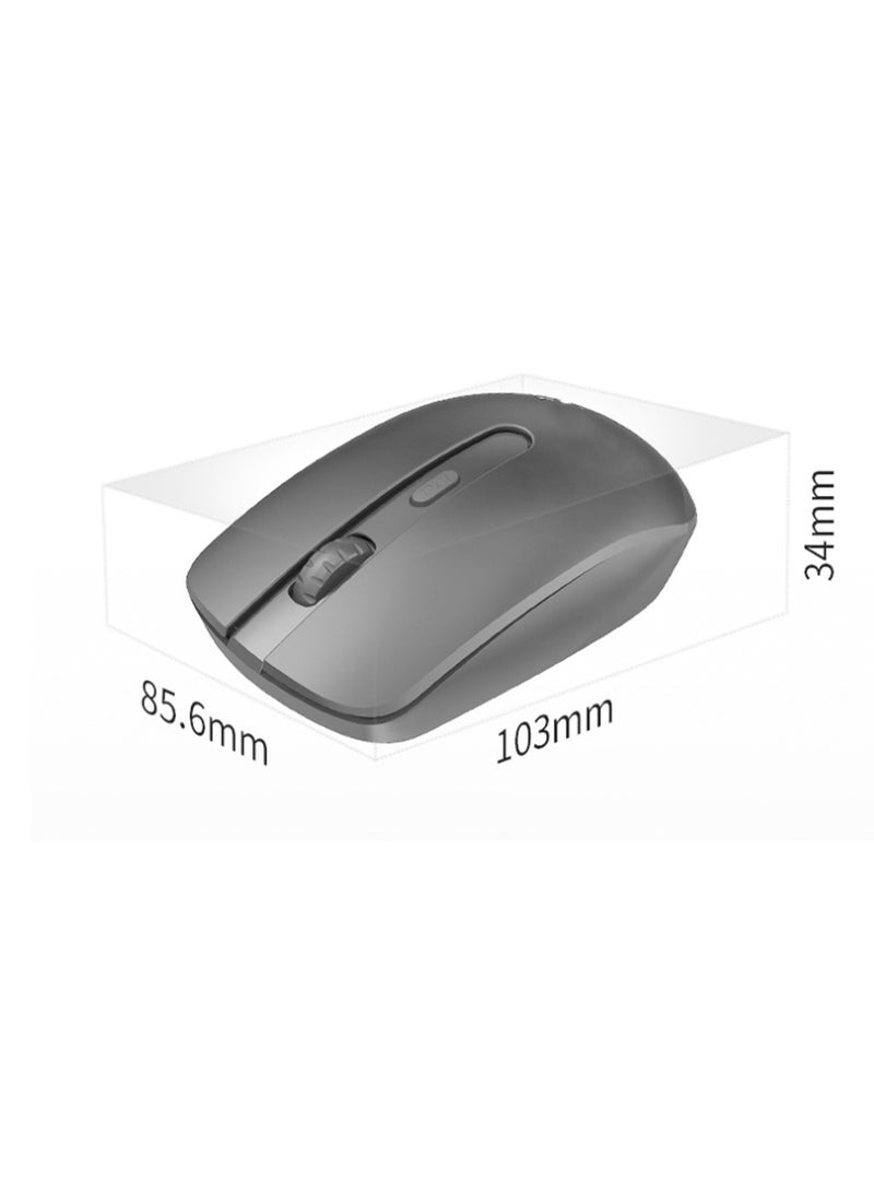 Wireless Optical Mouse Business Office Lightweight Power-Saving Computer Notebook Home Portable Silent (Red) - Image 5