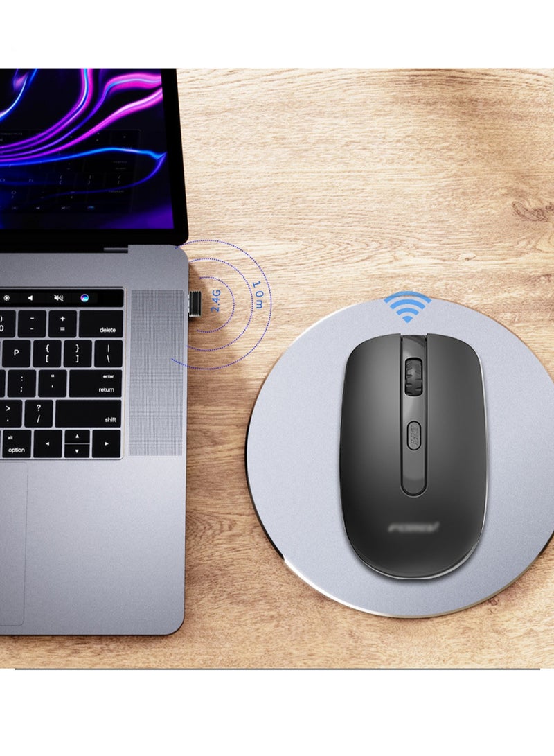 Wireless Optical Mouse Business Office Lightweight Power-Saving Computer Notebook Home Portable Silent (Red) - Image 2