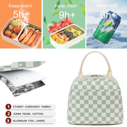 Bluboon Lunch Box for Women Cute Lunch Bag Reusable Insulated Lunch Bags Large Capacity Lunchbox Cooler for Work Picnic or Travel - Image 3