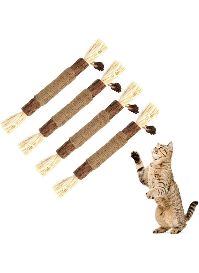 Mumoo Bear Mumoo Bear Silvervine Chew Sticks, Kitten Teething Toys Natural Cat Teeth Nip Cleaning Teeth Chew Catnip Chew Toys for Indoor Cat Teeth Cleaning Kitten Teething and Stress Release  - Image 1