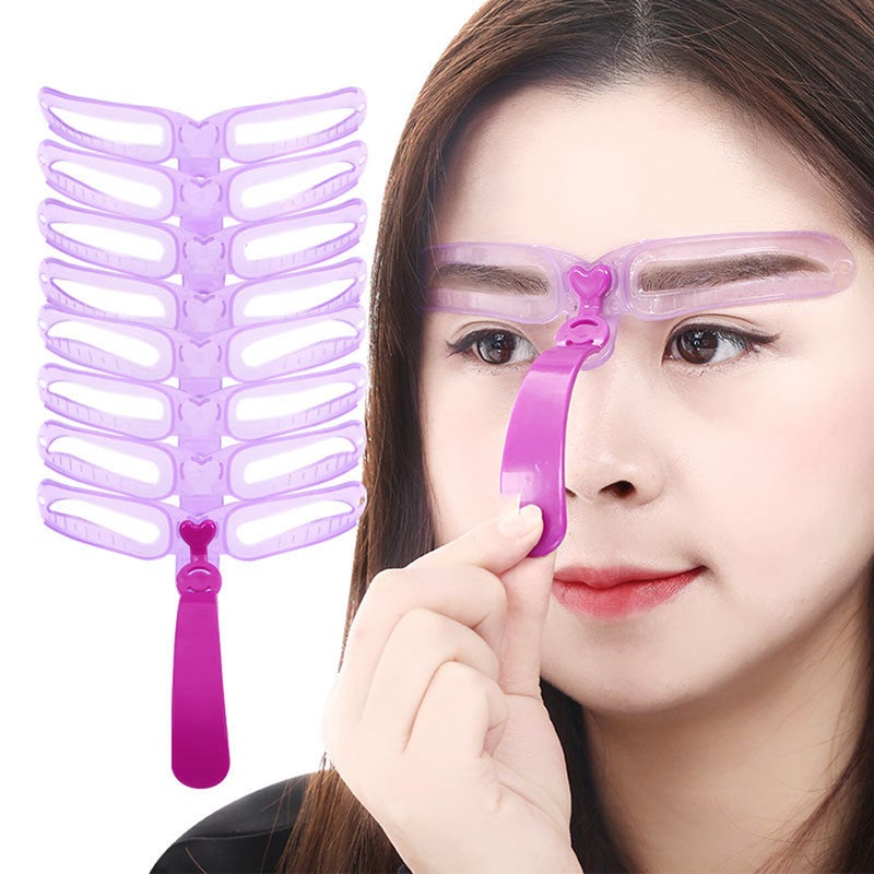 Women Stencil Kit Eyebrow Grooming Stencil Shaping Template Eyebrow Card - Image 5
