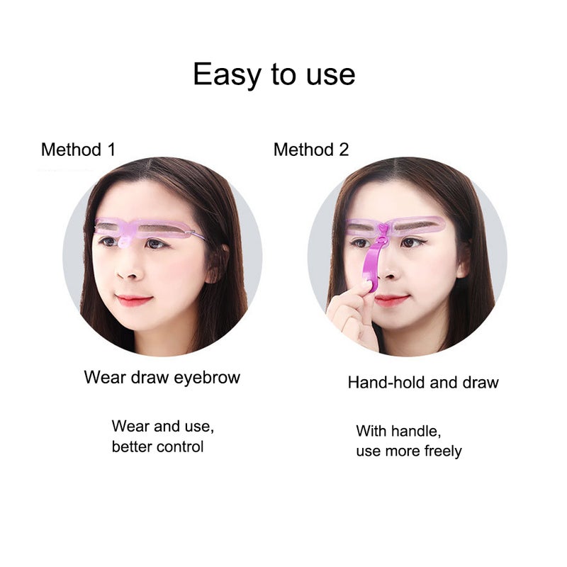 Women Stencil Kit Eyebrow Grooming Stencil Shaping Template Eyebrow Card - Image 4