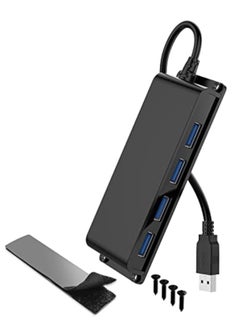 KASTWAVE 4-Port USB Hub 3.0, Ultra Slim USB Splitter, Portable Desk Hub Multiport, USB 3.0 Hub Adapter, 3.3ft Fixable USB Data, Hub 3.0 USB Splitte, Aluminum Case, for MacBook, XPS, Flash Drives, HDD, and More  - Image 1