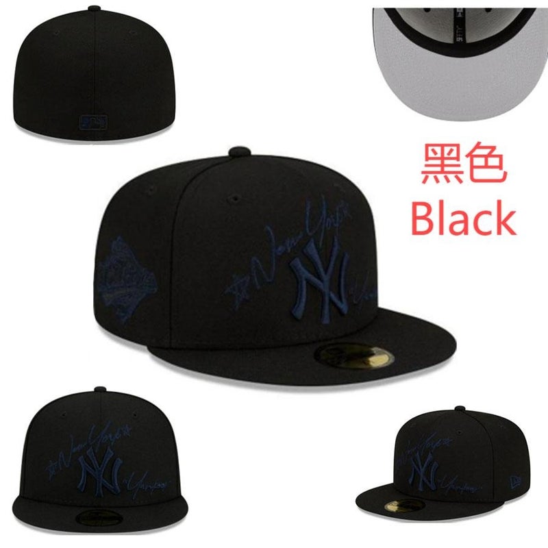 New Dense Embroidery Hat Lany Team Flat-Brim Baseball Cap American Hip-Hop Reversible Baseball League Team Cap - Image 1
