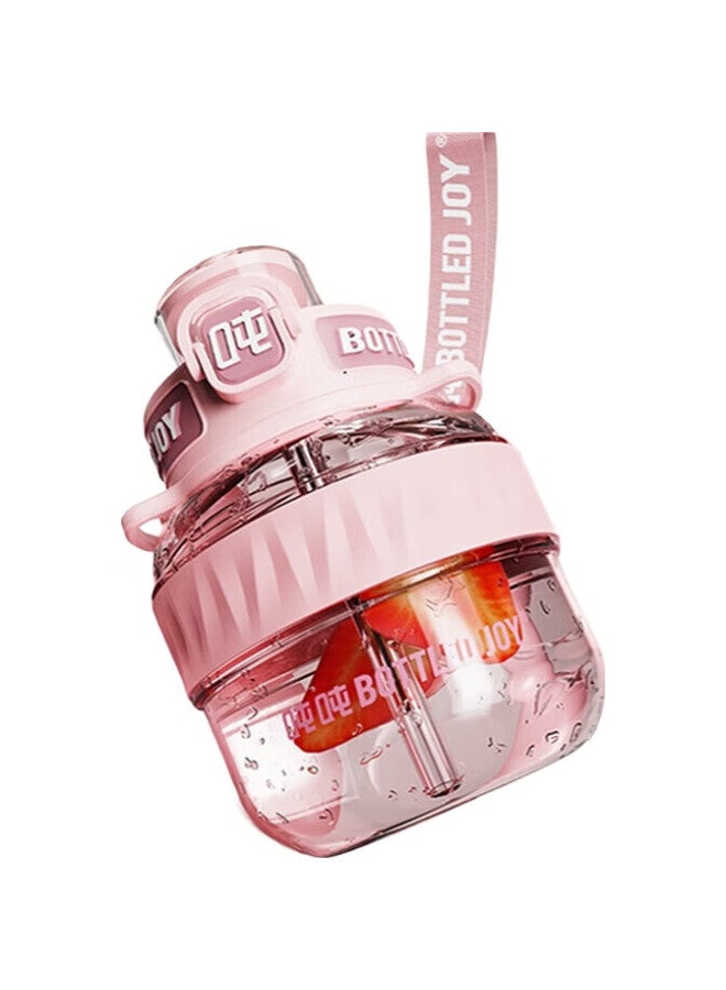 Bottled Joy Tritan Water Bottle, Large Capacity Sports Water Bottle, Heat-Resistant Tuntun Cup, College Student Cup - Image 3