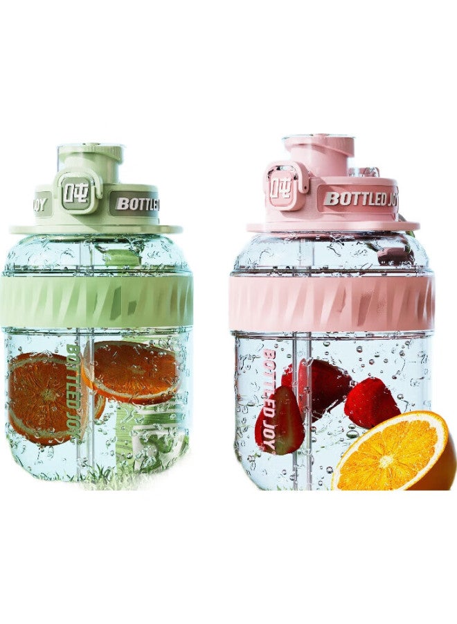 Bottled Joy Tritan Water Bottle, Large Capacity Sports Water Bottle, Heat-Resistant Tuntun Cup, College Student Cup - Image 1