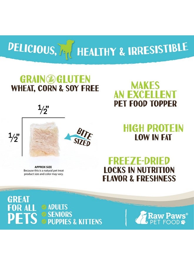 روو باوز مكافآت صدور الدجاج المجففة بالتجميد من Raw Paws، 113 غرام، صُنع في الولايات المتحدة الأمريكية - مكافآت دجاج طبيعية للكلاب والقطط - Image 3