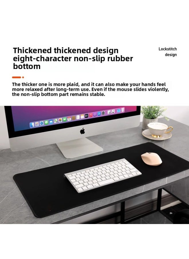 Generic Black Mouse Pad Thickeneded Extra Large Mouse Pad Custom Office Gaming Mouse Pad Natural Silicone Anti-Slip Desk Pad-颜色:300*600*3mm-图案:定制广告鼠标垫  - Image 4
