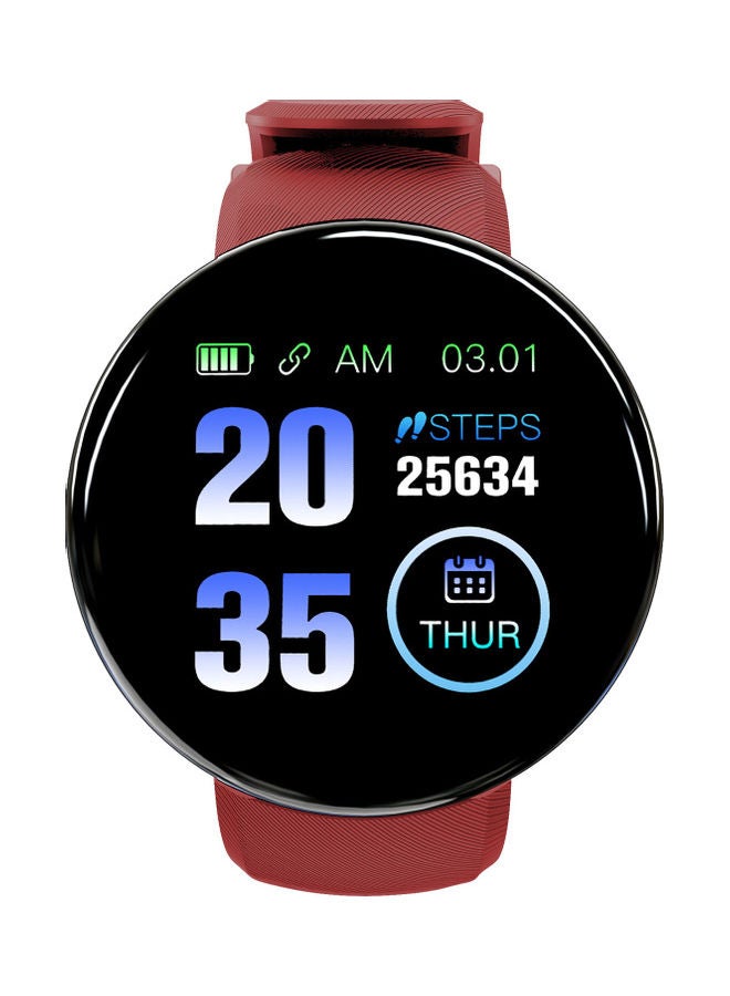 Waterproof Bluetooth Smartwatch Red - Image 1