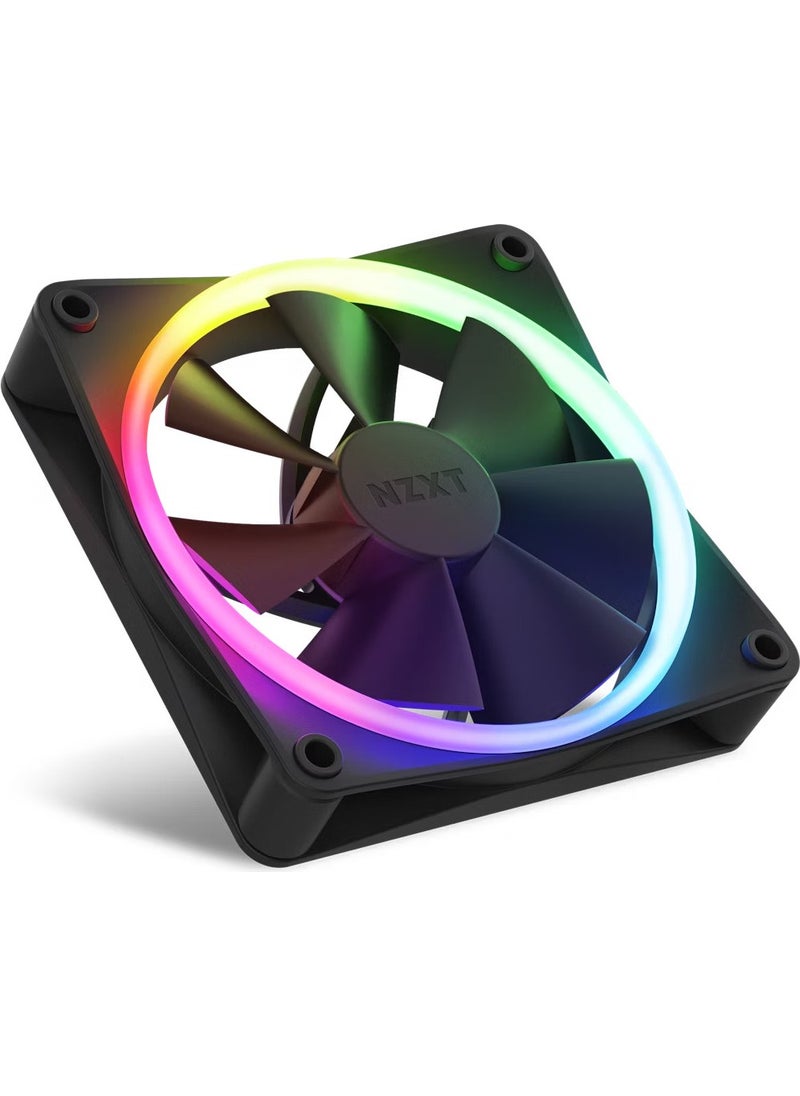 NZXT F120 RGB Black 120 mm Fan (Set of 3) RF-R12TF-B1  - Image 2