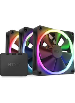 NZXT مروحة F120 RGB سوداء 120 مم (مجموعة من 3) RF-R12TF-B1  - Image 1