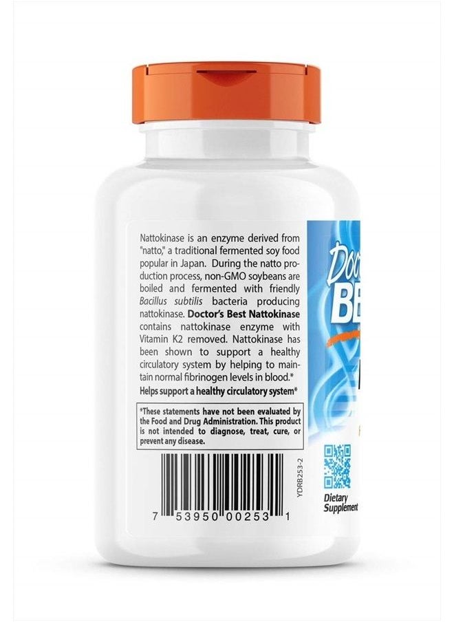 Doctor's BEST - Doctors Best Nattokinase, 270 Veggie Caps - Image 1