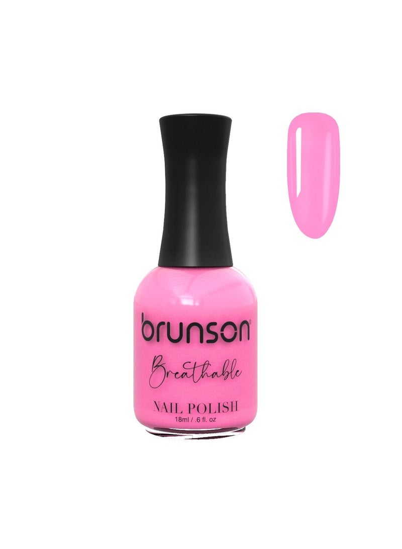 Brunson Breathable Nail Polish Halal Nail Lacquer Wudu friendly Quick-Dry long lasting but easy peel off Glossy Shine Water Based Nail paint 18ml