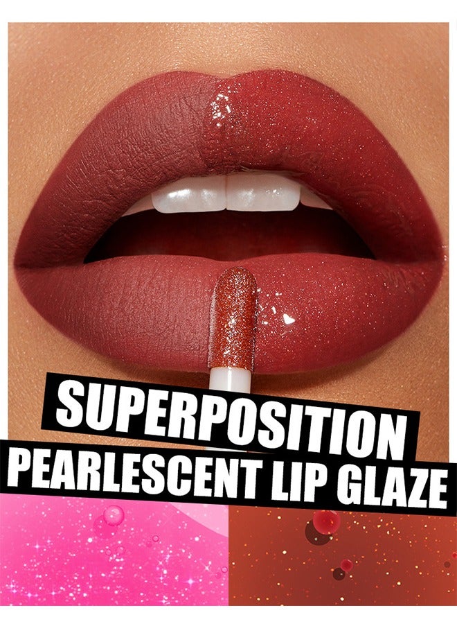 JOVIALITY Fat Perks Plump Lips Oil, Hydrating Tinted Lips Oil Gloss, Smooth Glossy Finish Lips Glow Oil, Moisturizing And Nourishing Shiny And Vegan Big Brush Head Lips Oil, Non-Sticky Formula - Image 3