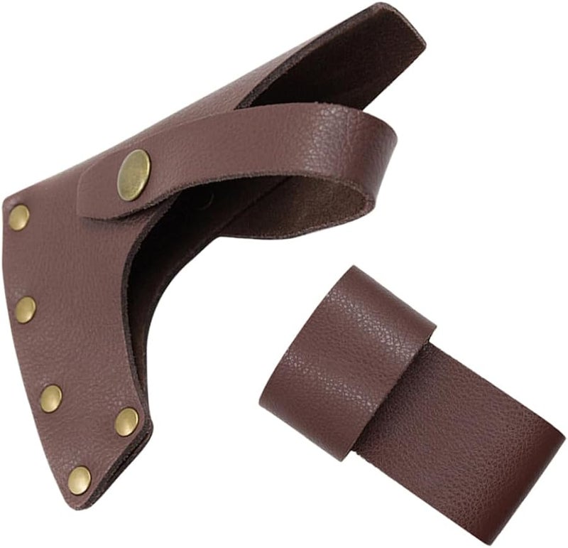 غطاء واقي فأس بني فاتح كم سميك للتخييم وحطب النار والاستخدام في الحديقة - Image 1