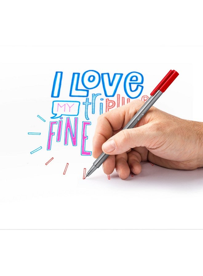 STAEDTLER Staedtler Triplus Fineliner Pack Of (10+3) Shades Multicolor - Image 4