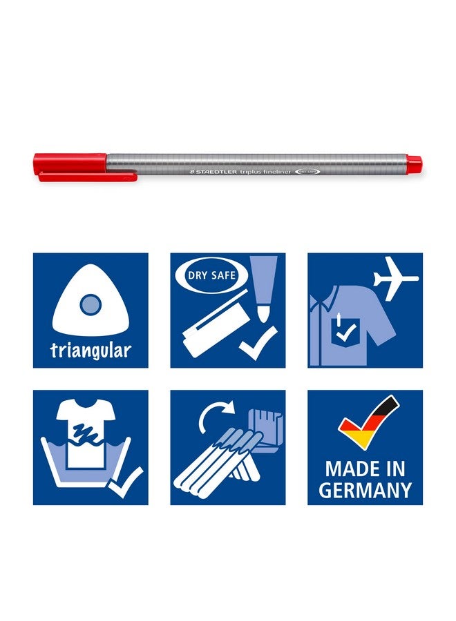 STAEDTLER Staedtler Triplus Fineliner Pack Of (10+3) Shades Multicolor - Image 5