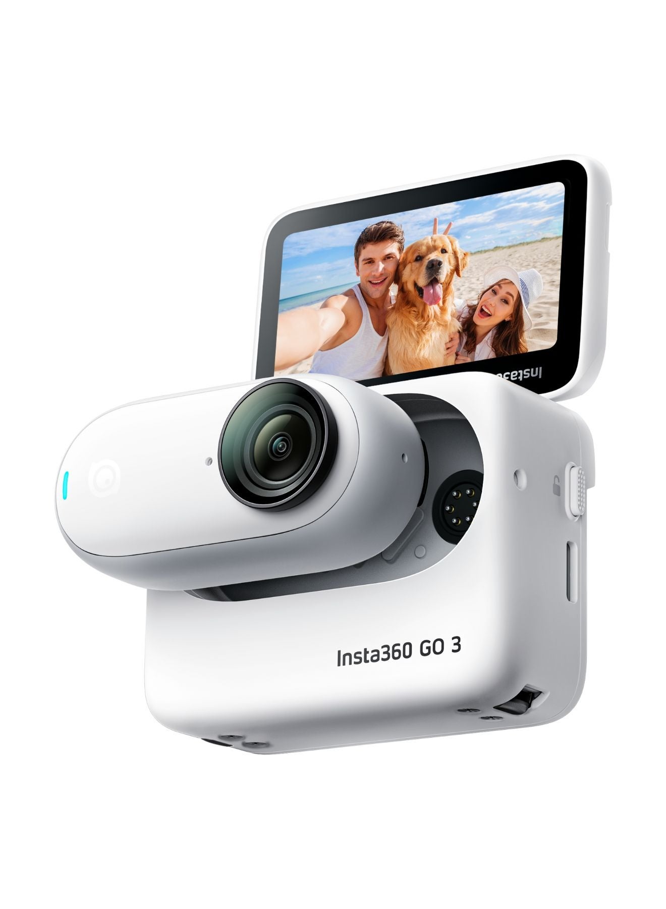 Go 3 64GB Small And Lightweight Action Camera Hands-Free POV Mount Anywhere Stabilization Multifunctional Action Pod Waterproof For Travel, Sports Vlog